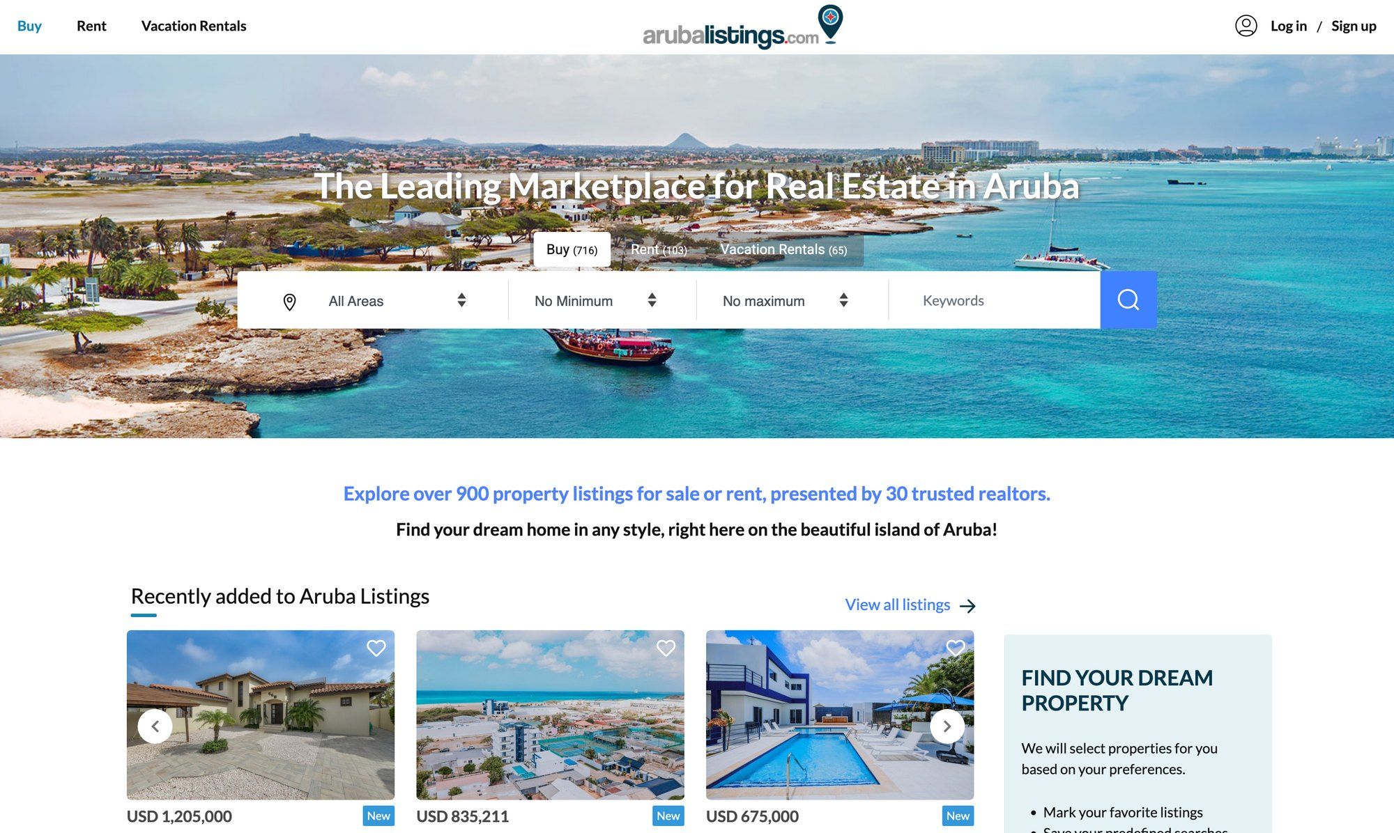 Aruba Listings